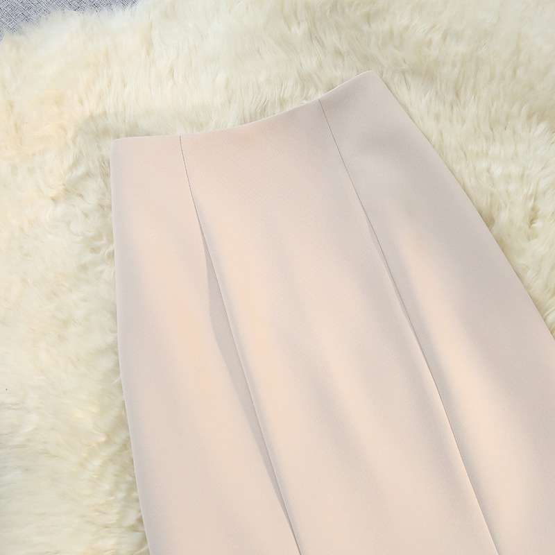 ピンクコーデ マーメイド 切替 フレア ピンクスカート