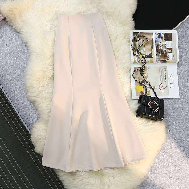 ピンクコーデ マーメイド 切替 フレア ピンクスカート