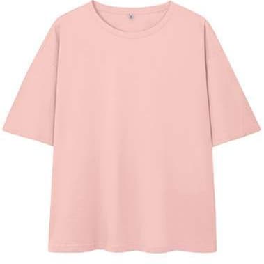 ピンクコーデ シンプルかわいいうさぎ刺繍入りTシャツ