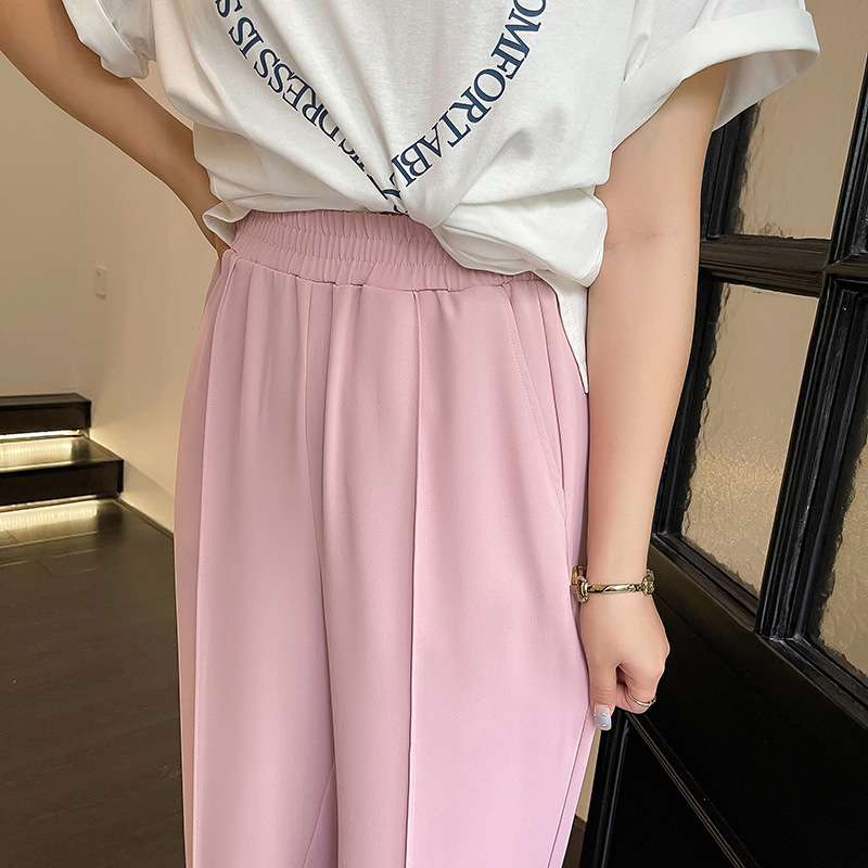 ピンクコーデ ゆったりワイドシルエット♪リラックスピンクパンツ