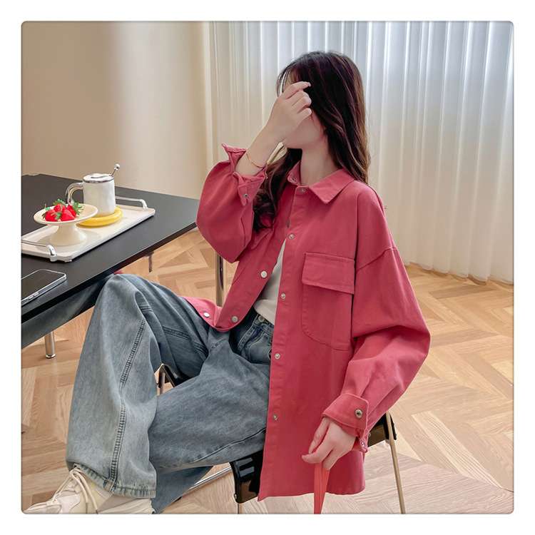 ピンクコーデ ゆったりシルエット オーバーサイズ 大きめ ピンク 大人 おしゃれ カジュアル ボタンダウン シャツ