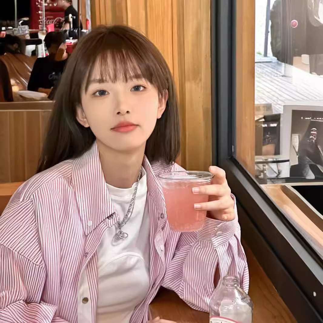 ピンクコーデ ストライプオーバーサイズピンクシャツ